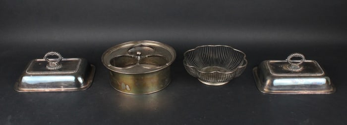 Three Bottle Silver Plated Bottle Frame