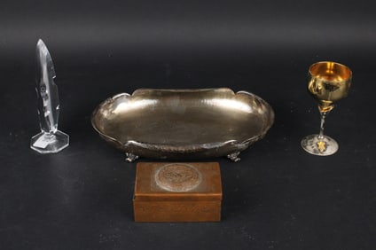 Mid-Century Modern Silver Plate Centerpiece Bowl