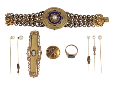 Group of Vintage Gold Jewelry