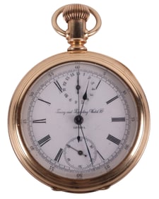 "Timing & Repeating Watch, Co, Geneva" Waltham Chronograph