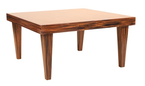 Modern Zanotta Faux-Rosewood Low Table