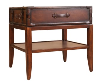 Contemporary Suitcase-Form Side Table