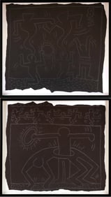 After Keith Haring, American 1958-1990, Untitled, Subway Drawing