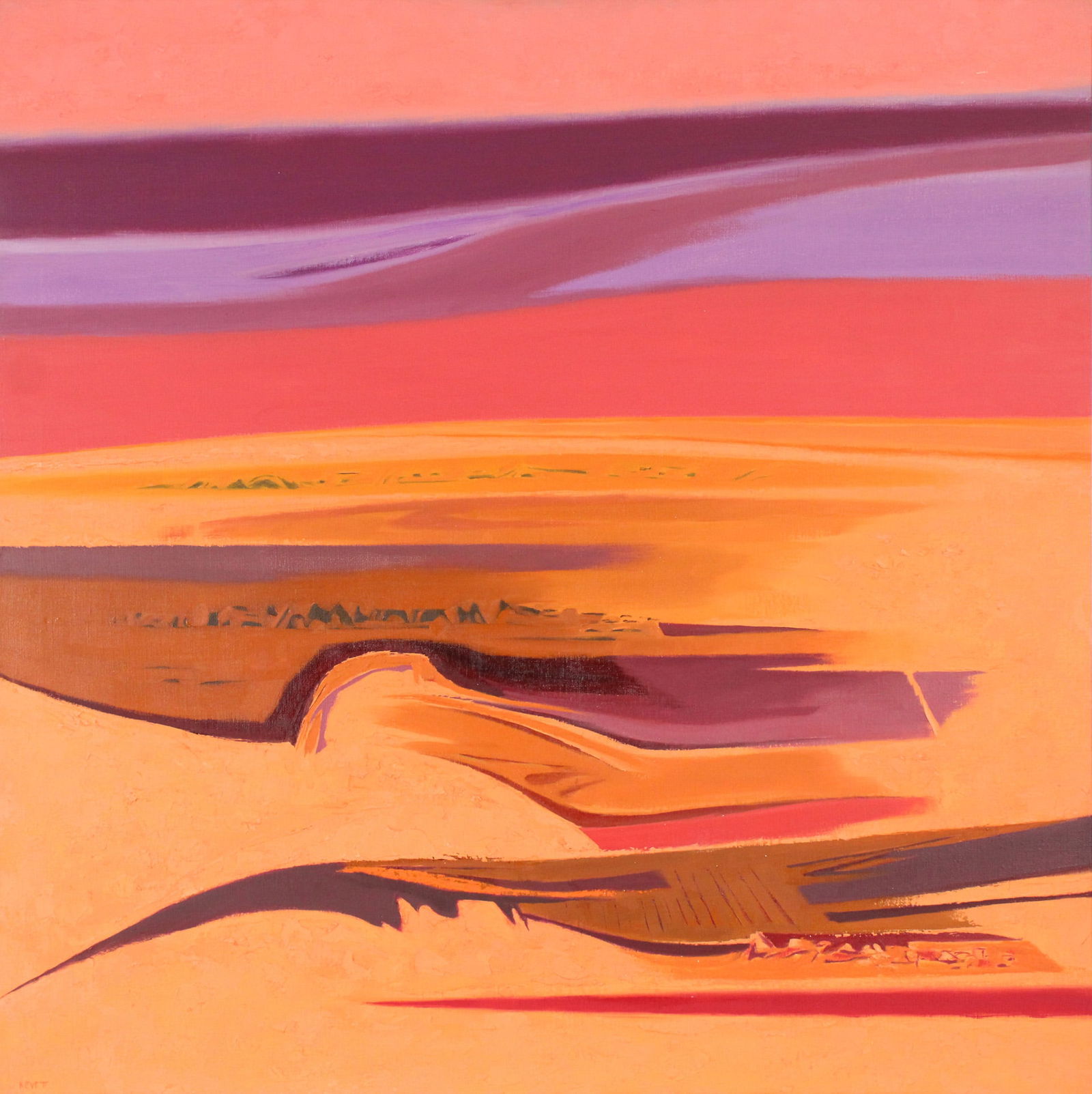 Kenneth Warnock Evett, Colorado 1913-2005, Coast of Spain, Oil on Canvas (1 of 7)