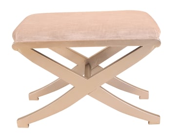 Ferrell Mittman Silver Gilt Footstool