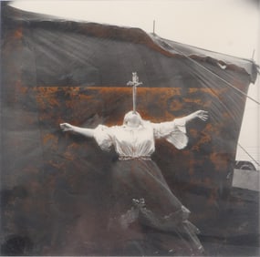 Diane Arbus, 1923-1971, Albino Sword Swollower at a Carnival in MD, Black & White Photograph