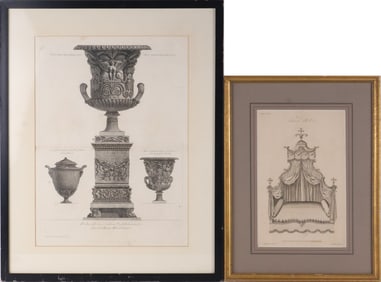 Cavaliere Piranesi, 1720-1778, Classical Urns, Engraving