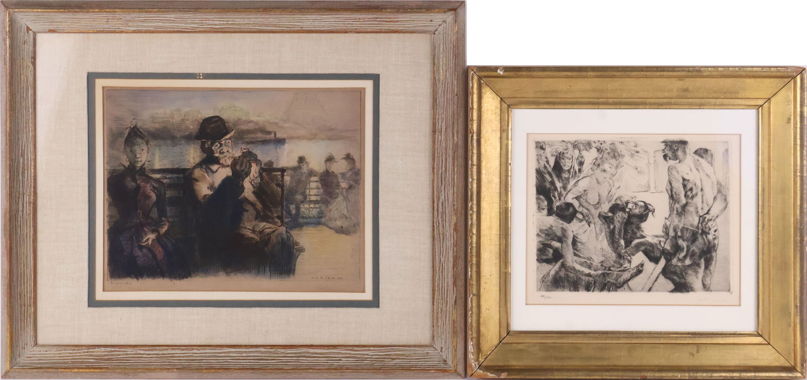 Lovis Corinth, German 1858-1925, Salome, Engraing: Lovis CorinthGerman, 1858-1925SalomeEngraing1919, Signed in pencil l.r., numbered 28/150. Together with an engraving by Auguste-Louis Lepere (French, 1849-1918) titled "Sur la Seine", dated