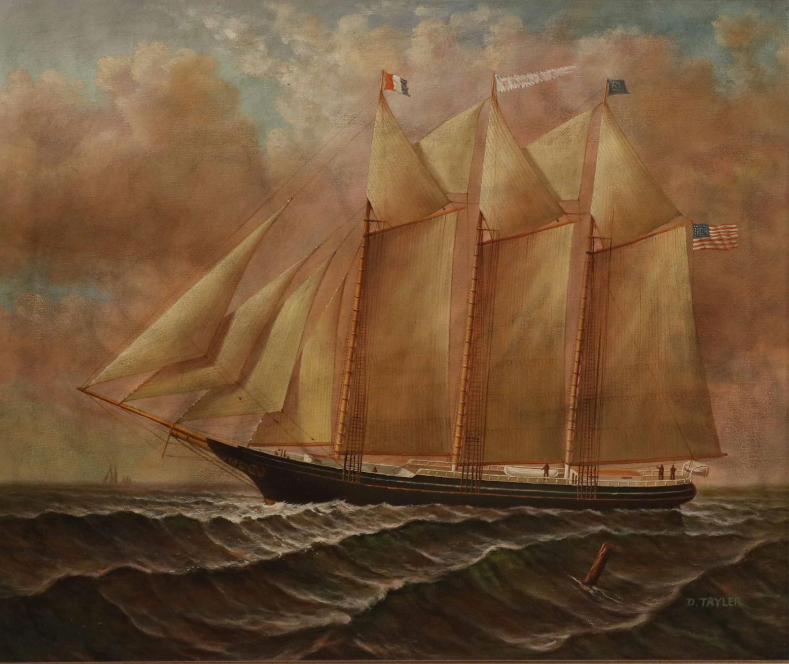 D. Tayler, Portrait of a Ship, Oil on Canvas (1 of 7)