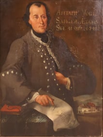 Portrait of Anton Vogl Sanger, Oil on Canvas