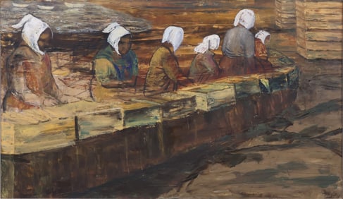 Mortimer A. Hays, 1897-1962, Fisherwomen (Copenhagen), Oil on Canvas