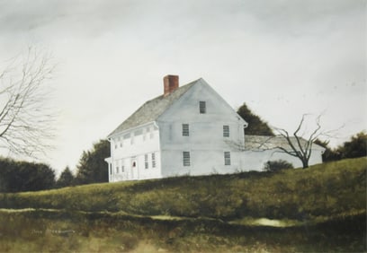 Doug Brega, America 1948, Bishops Corner, Watercolor