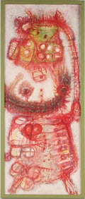 Akira Kito, Japanese 1925-1994, Diable et Roge, Oil on Canvas