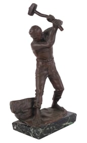 Ferdinand Lugerth, Austria 1885-1915, Stonemason, Bronze