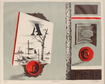 Karl Eugene Fortess, 1907-1995, Paysage, Lithograph