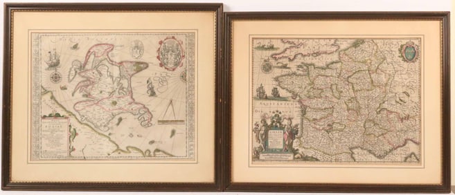Rugen Germany and France, Two European Maps
