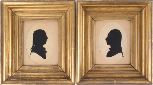 Two Silhouettes of Gentlemen, Prints