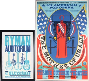 Robert Indiana, American 1928-2018, The Mother of Us All, Poster