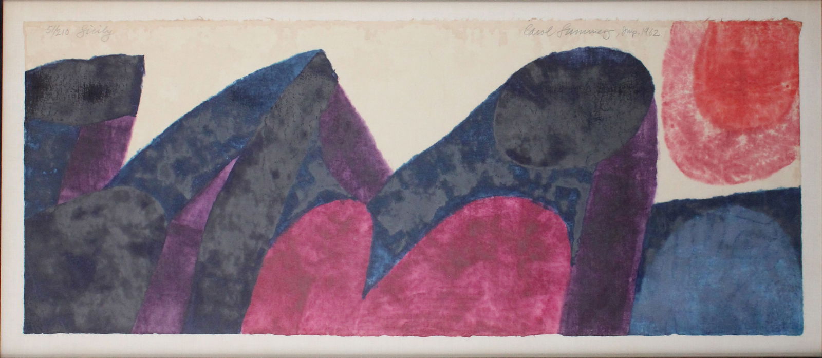 Carol Summers, American 1925-2016, Sicily, Woodblock Print (1 of 6)