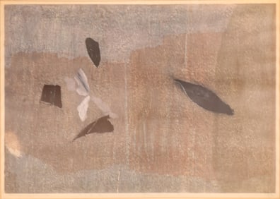 Hideo Hagiwara, 1913-2007, Stone Flower: Blue, Woodblock