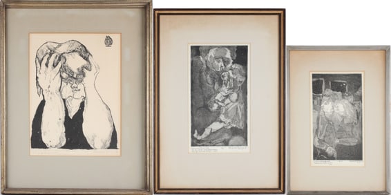 Alexandra Spingarn, Three Portraits, Engravings