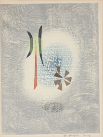 Gen Yamaguchi, 1903-1976, Abstract, Woodblock