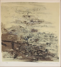 Wou-Ki Zao, Chinese 1920-2013, Abstract, Etching