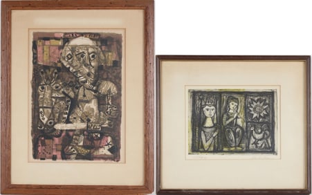 Antoni Clave, Catalan 1913-2005, Knight on Horse, Lithograph