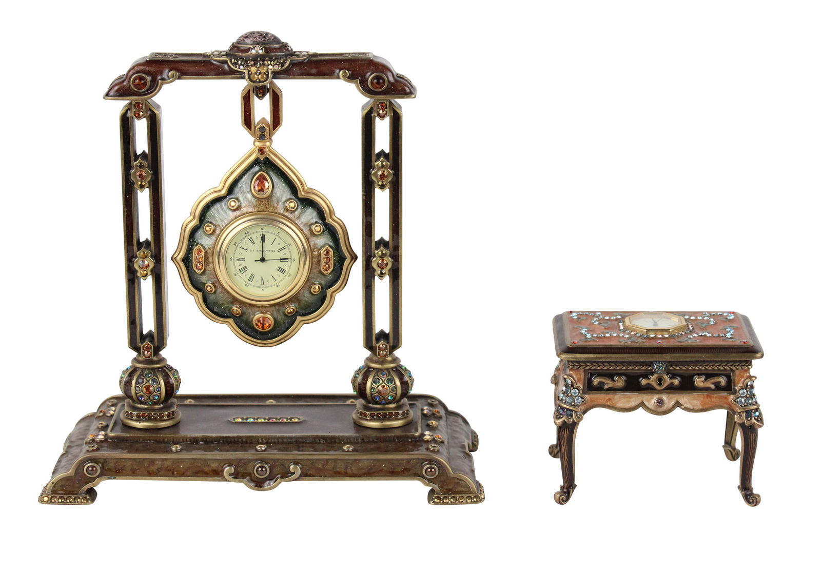 Jay Strongwater Harrison Hanging Pendant Clock (1 of 16)