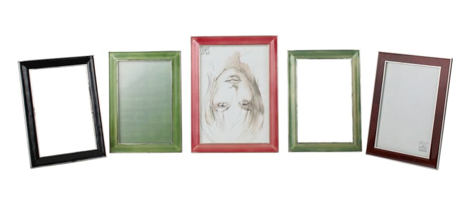 Five Jay Strongwater Enamel Picture Frames