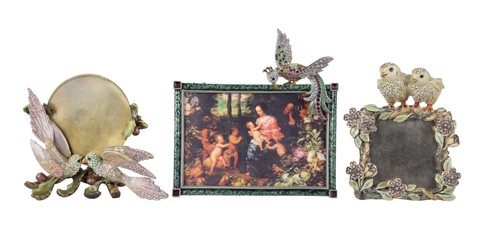 Three Jay Strongwater Bird-Decorated Picture Frames (1 of 9)