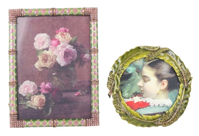 Two Jay Strongwater Picture Frames