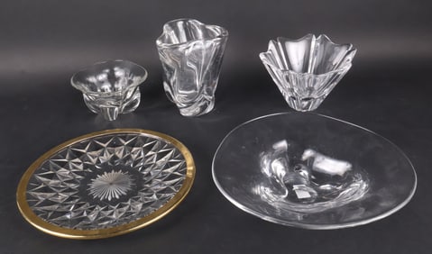 Two Orrefores Crystal Bowls