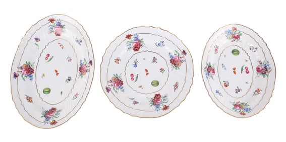 Three Richard Ginori Porcelain Platters