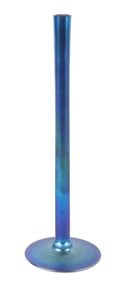 Steuben Blue Aurene Bud Vase