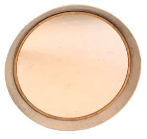 Vintage Circular Zinc Frame Mirror