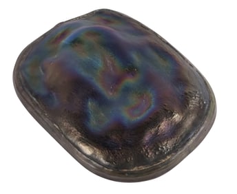 Tiffany Studios Turtleback Glass and Bronze Paperweight