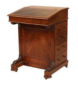 Edwardian Walnut Davenport