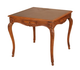 Louis XVI Style Carved Fruitwood Occasional Table