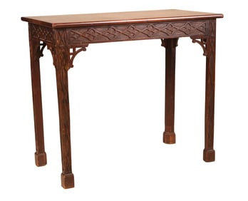 George III Style Figured Mahogany Pier Table