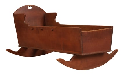 Chippendale Figured Cherrywood Cradle