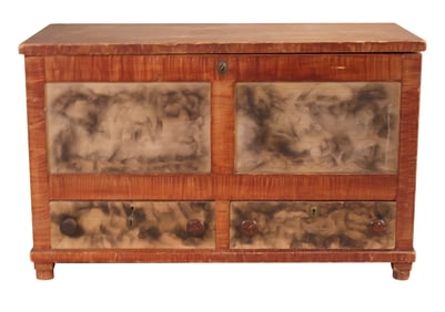 Federal Grain-Painted Blanket Chest