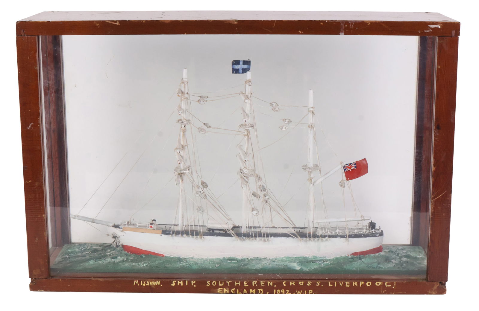 Scratch Built Cased Ship Model (1 of 9)