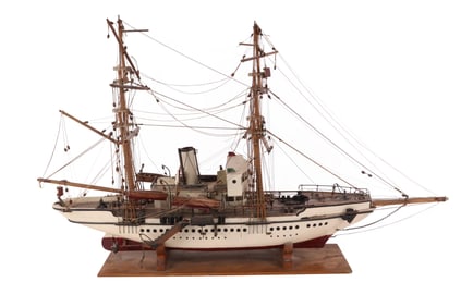 Scratch Built Rigged Ship Model