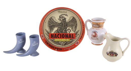 Group of Barware Advertisement Items