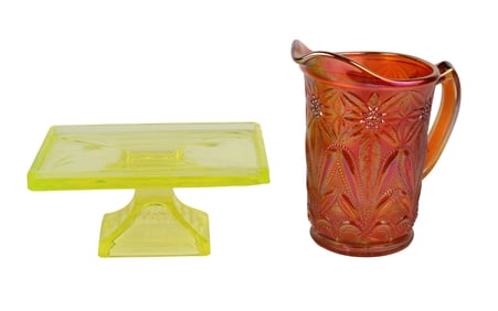 Uranium Glass Display Stand for Clark's Teaberry Gum