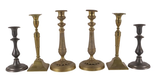 Three Pairs of Candlesticks
