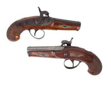 T.W. House Pair of Derringer Dueling Pistols