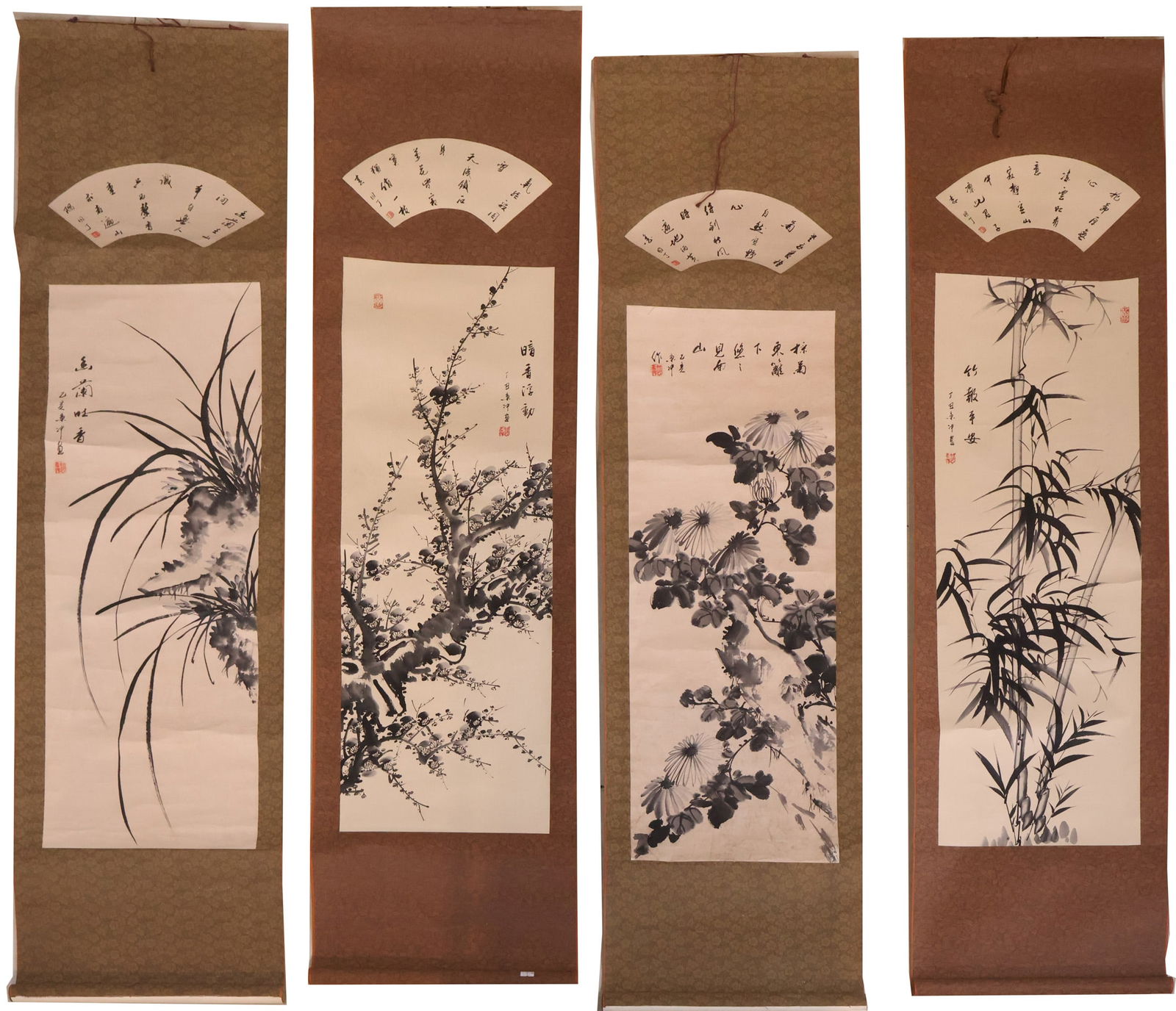 Four Chinese Scroll Paintings (1 of 19)
