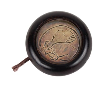 Kagamibuta Netsuke Signed Yokoya Somin